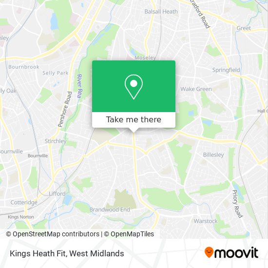 Kings Heath Fit map