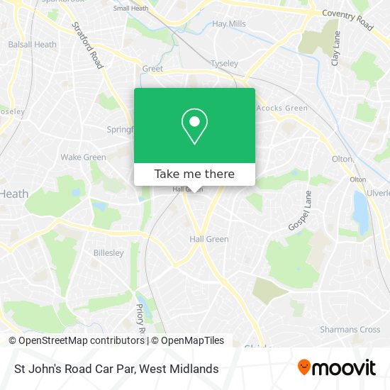 St John's Road Car Par map