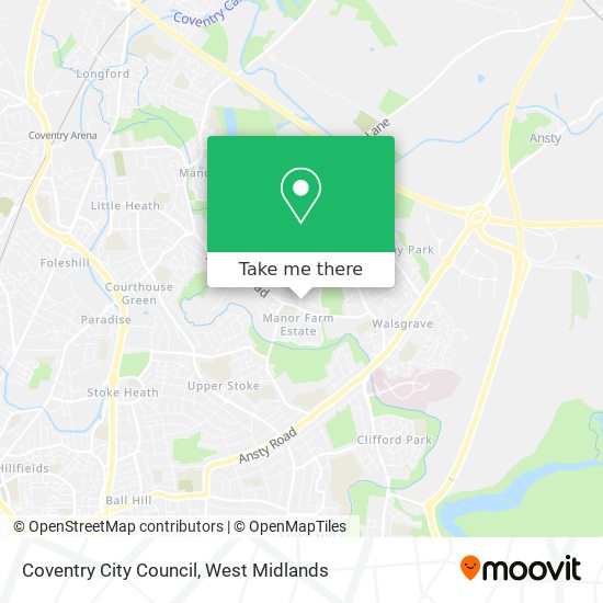 Coventry City Council map