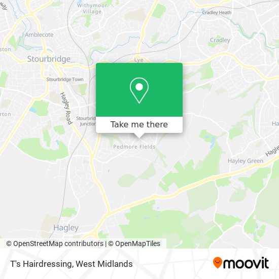 T's Hairdressing map
