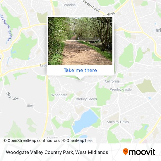 Woodgate Valley Country Park map