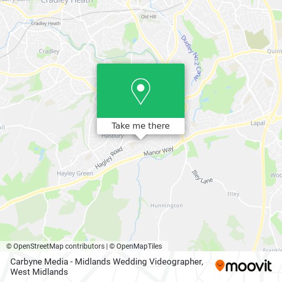 Carbyne Media - Midlands Wedding Videographer map