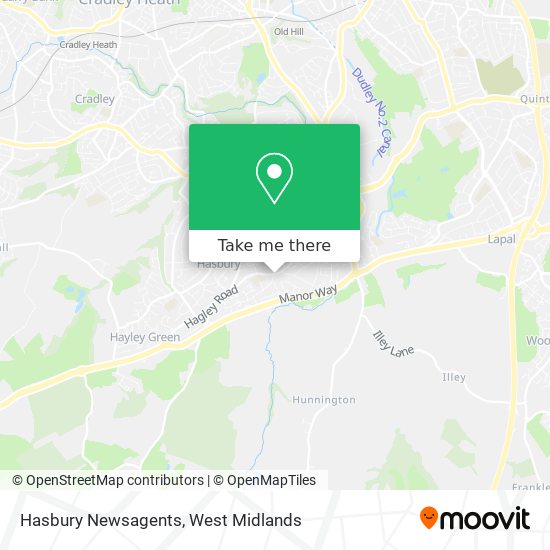 Hasbury Newsagents map
