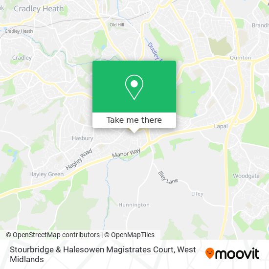 Stourbridge & Halesowen Magistrates Court map