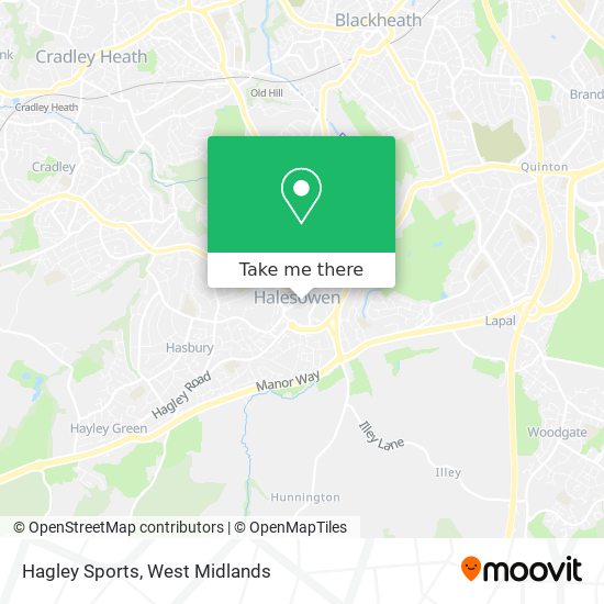 Hagley Sports map