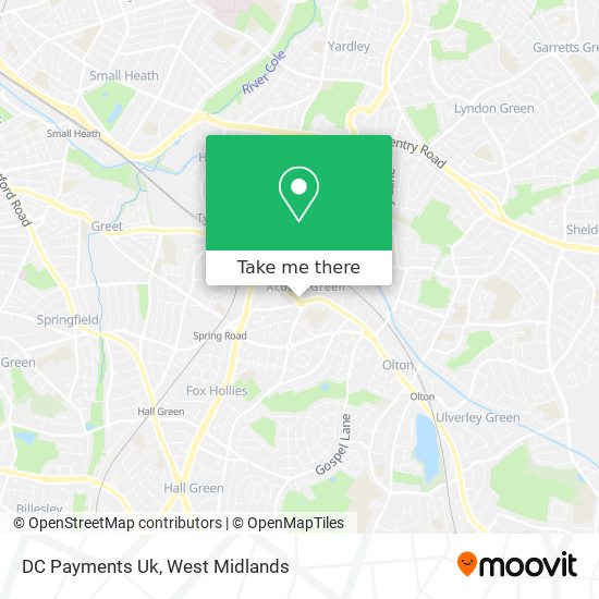 DC Payments Uk map