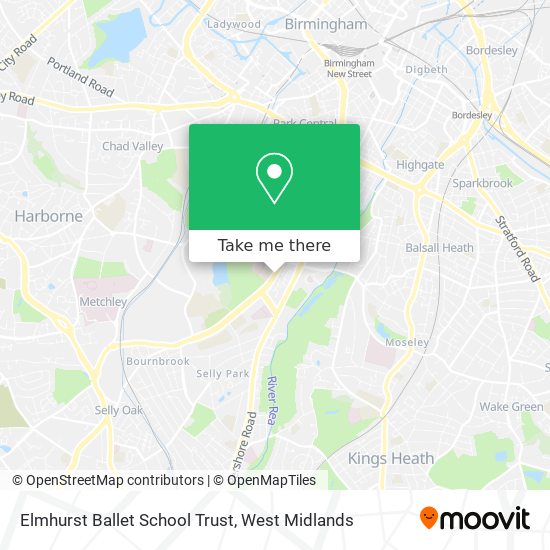 Elmhurst Ballet School Trust map