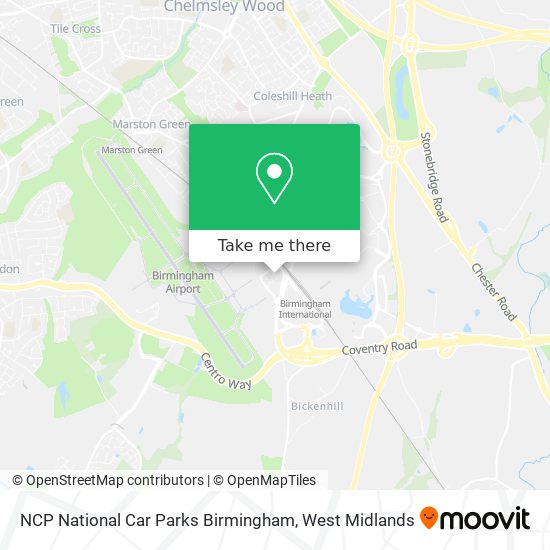 NCP National Car Parks Birmingham map