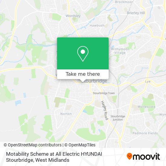 Motability Scheme at All Electric HYUNDAI Stourbridge map