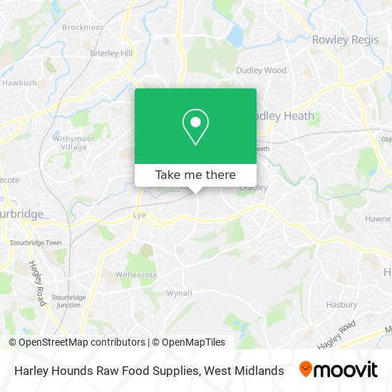 Harley Hounds Raw Food Supplies map