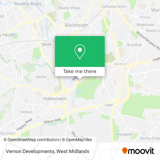 Vernon Developments map