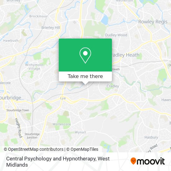 Central Psychology and Hypnotherapy map