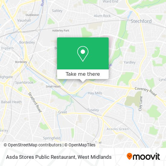 Asda Stores Public Restaurant map