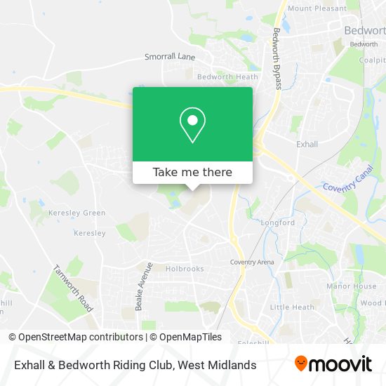 Exhall & Bedworth Riding Club map