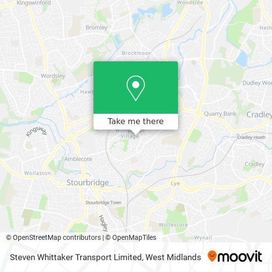 Steven Whittaker Transport Limited map