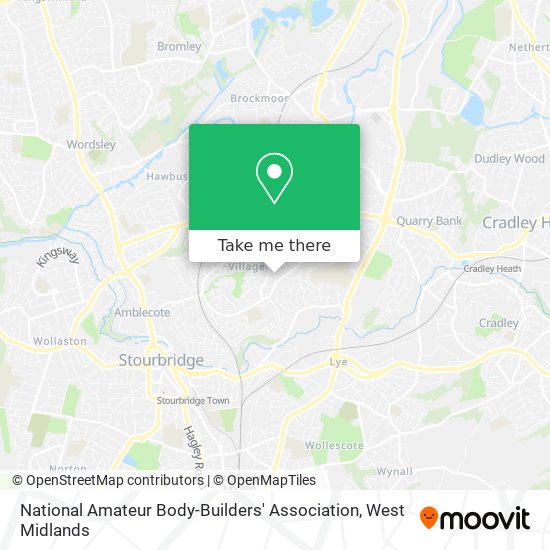 National Amateur Body-Builders' Association map