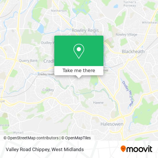 Valley Road Chippey map