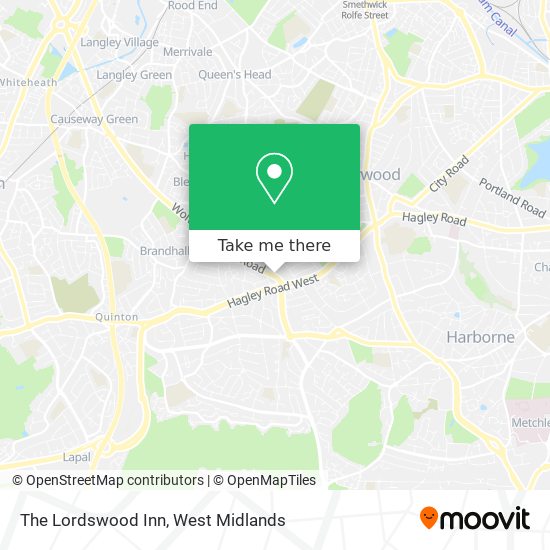 The Lordswood Inn map