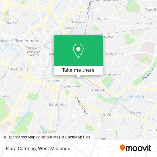 Flora Catering map