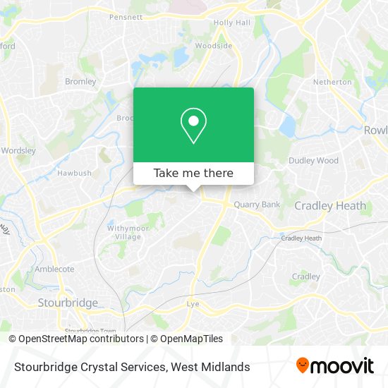 Stourbridge Crystal Services map