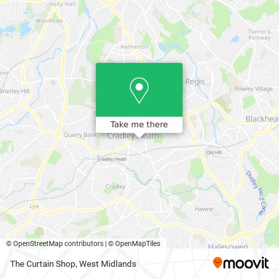 The Curtain Shop map
