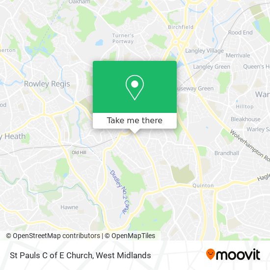 St Pauls C of E Church map