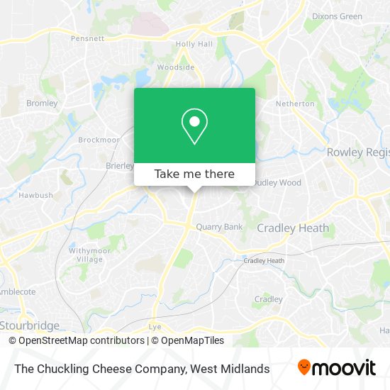 The Chuckling Cheese Company map