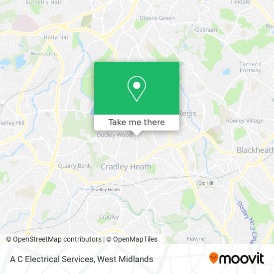 A C Electrical Services map