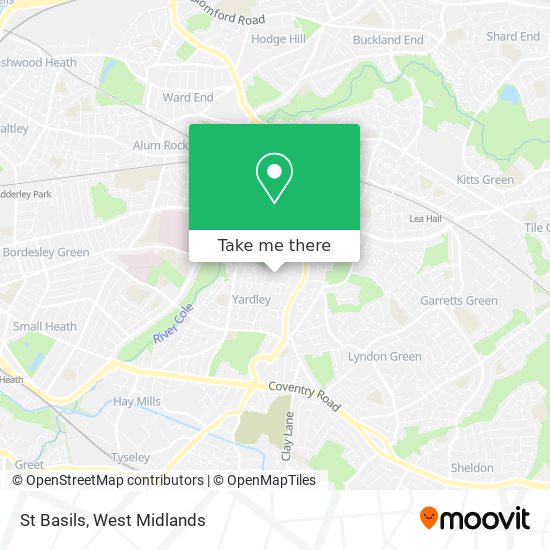 St Basils map