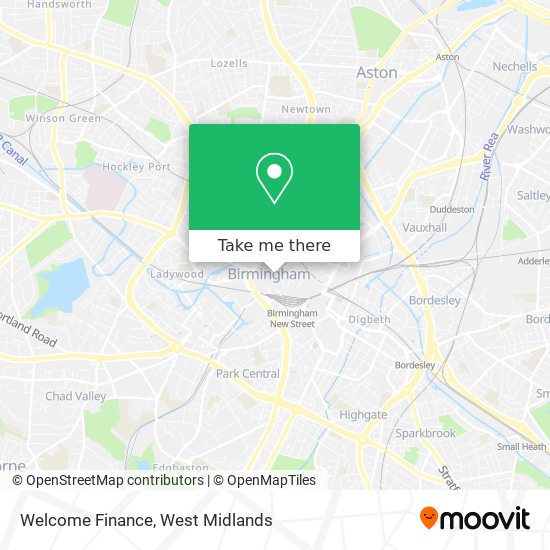 Welcome Finance map