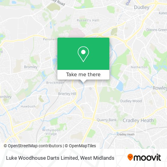 Luke Woodhouse Darts Limited map