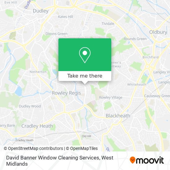 David Banner Window Cleaning Services map