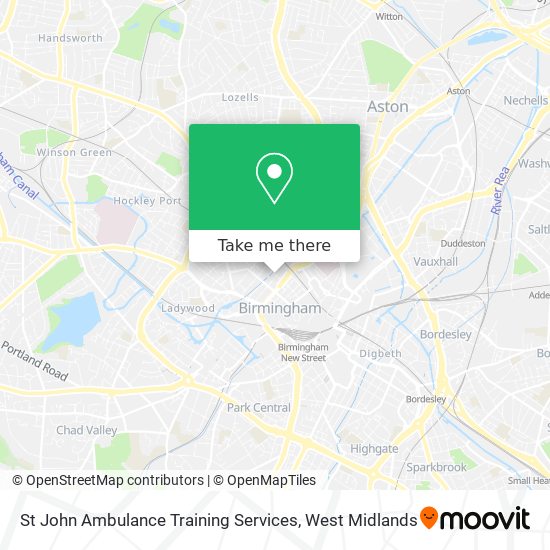 St John Ambulance Training Services map