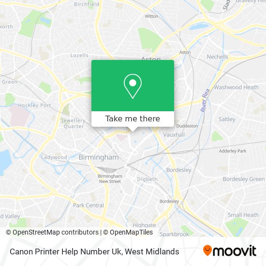 Canon Printer Help Number Uk map