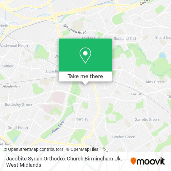 Jacobite Syrian Orthodox Church Birmingham Uk map