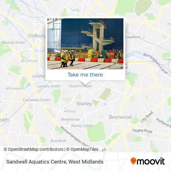 Sandwell Aquatics Centre map