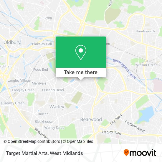 Target Martial Arts map