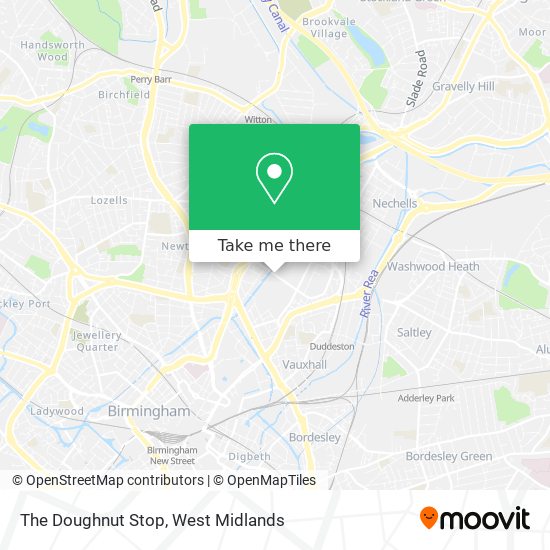 The Doughnut Stop map