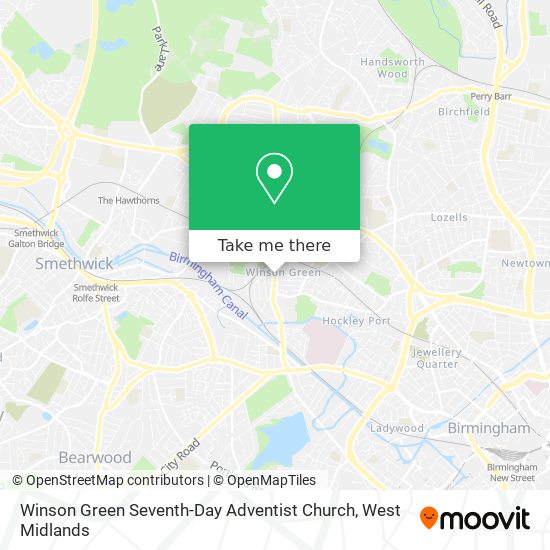 Winson Green Seventh-Day Adventist Church map