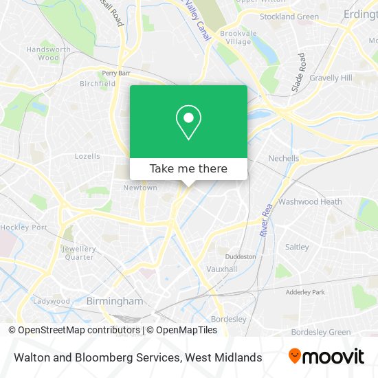 Walton and Bloomberg Services map