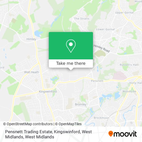Pensnett Trading Estate, Kingswinford, West Midlands map