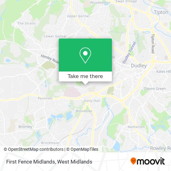 First Fence Midlands map