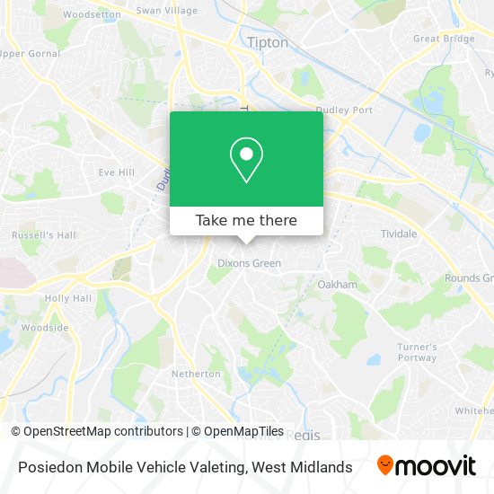 Posiedon Mobile Vehicle Valeting map