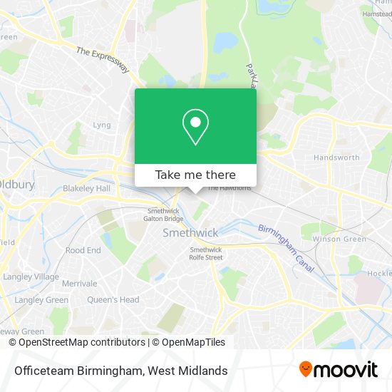 Officeteam Birmingham map