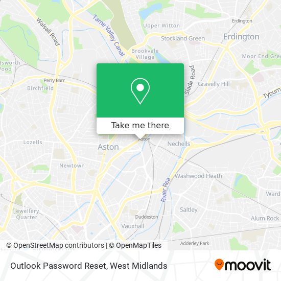 Outlook Password Reset map