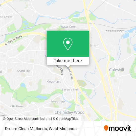 Dream Clean Midlands map