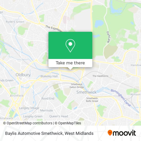 Baylis Automotive Smethwick map