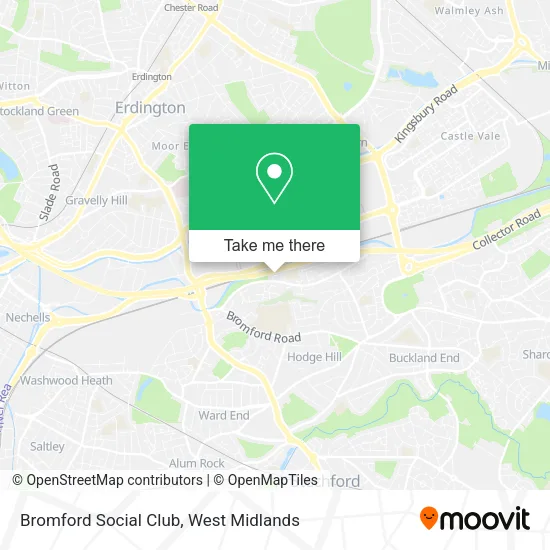 Bromford Social Club map