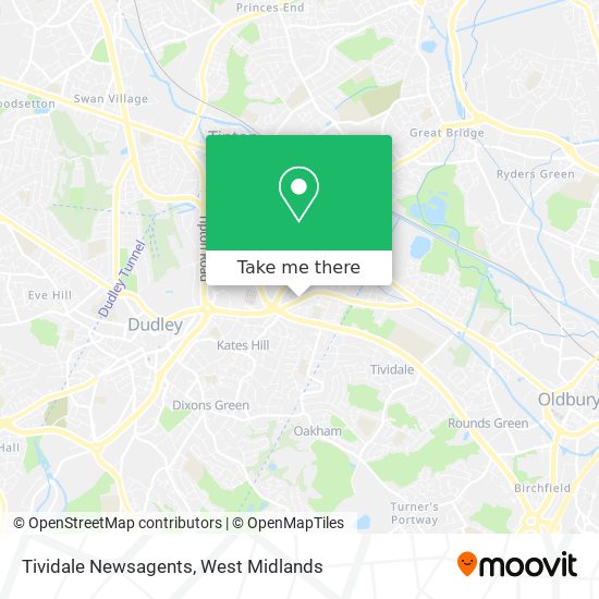 Tividale Newsagents map