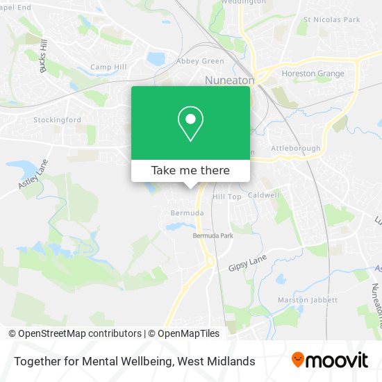 Together for Mental Wellbeing map